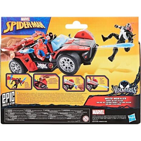 Hasbro Spiderman Spider-Man Venomversus Epic World Of Action Miles Morales Remix Blast Racer (G0736)