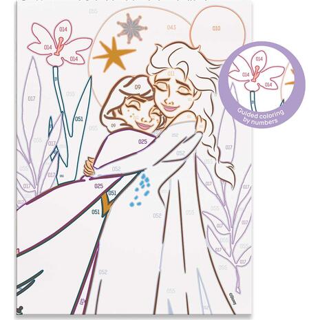 Happihobbi Paint & Frame Paint By Numbers Disney Frozen (1038-41034)