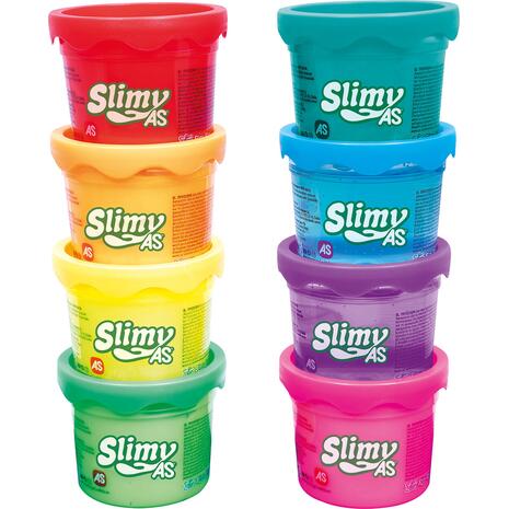 Χλαπάτσα σε βαζάκια AS Slime Slimy (σετ 8 βαζάκια)