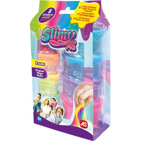 Χλαπάτσα σε βαζάκια AS Slime Slimy (σετ 8 βαζάκια)