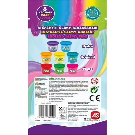 Χλαπάτσα σε βαζάκια AS Slime Slimy (σετ 8 βαζάκια)