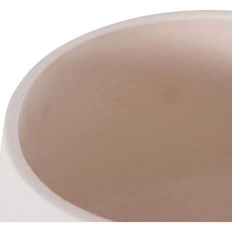 ΓΛΑΣΤΡΑ ΕΣ.ΧΩΡΟΥ FRELLO HM4674.02L ΛΕΥΚΟ FIBER CEMENT--TEAK ΒΑΣΗ 29x29x23,5Υεκ.