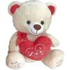 Αρκουδάκι Λούτρινο με Καρδιά 40cm (διάφορα χρώματα)