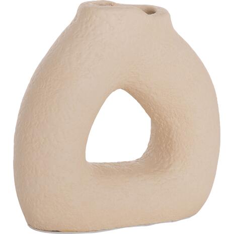 ΕΠΙΤΡΑΠΕΖΙΟ ΔΙΑΚΟΣΜΗΤΙΚΟ ΒΑΖΟ DECANT HM4667.02S ΤΕΡΑΚΟΤΑ ΣΕ ΚΡΕΜ--17.5x6.5x17Υεκ.