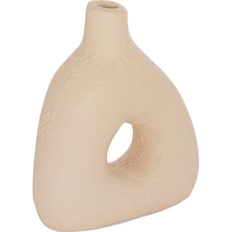 ΕΠΙΤΡΑΠΕΖΙΟ ΔΙΑΚΟΣΜΗΤΙΚΟ ΒΑΖΟ DECANT HM4667.02Μ ΤΕΡΑΚΟΤΑ ΣΕ ΚΡΕΜ--17x6.5x20Υεκ.