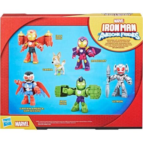 Hasbro Iron Man and His Awesome Friends Marvel Armored-up Avengers Pack Action Fig (G1255)