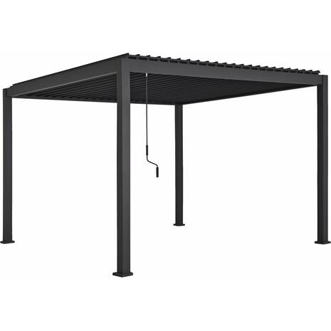 ΒΙΟΚΛΙΜΑΤΙΚΗ ΠΕΡΓΚΟΛΑ ΑΛΟΥΜΙΝΙΟΥ DOMECIL HM6611.01 ΜΕ ΜΕΤΑΛ. ΠΕΡΣΙΔΕΣ--300x300x240Υ