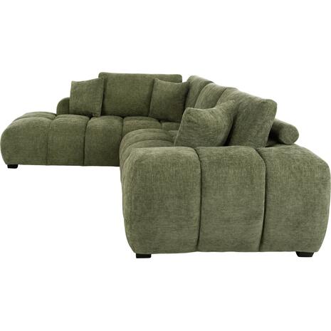 ΚΑΝΑΠΕΣ ΓΩΝΙΑ (ΑΡΙΣΤΕΡΗ) COVEN HM3266.14L ΠΡΑΣΙΝΟ ΥΦΑΣΜΑ 298x102-208x85Υεκ.