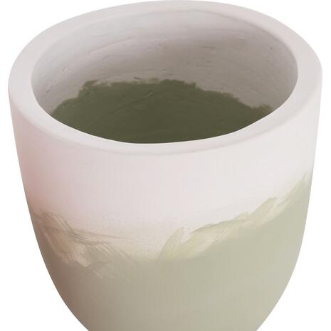 ΓΛΑΣΤΡΕΣ ΣΕΤ 2ΤΜΧ SEON HM4686.09 TERRACOTTA ΣΕ ΛΕΥΚΟ & ΠΡΑΣΙΝΟ--TEAK ΒΑΣΗ