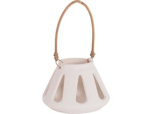 ΕΠΙΤΡΑΠΕΖΙΟ ΦΑΝΑΡΙ ERANTYL HM4696.02S ΛΕΥΚΟ FIBER CEMENT & ΧΕΡΟΥΛΙ RATTAN Φ25x17Yεκ.