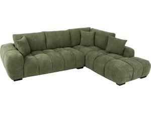 ΚΑΝΑΠΕΣ ΓΩΝΙΑ (ΔΕΞΙΑ) COVEN HM3266.14R ΠΡΑΣΙΝΟ ΥΦΑΣΜΑ 298x102-208x85Υεκ.