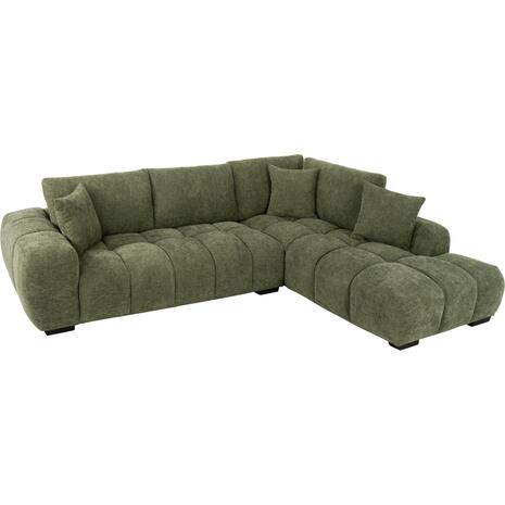 ΚΑΝΑΠΕΣ ΓΩΝΙΑ (ΔΕΞΙΑ) COVEN HM3266.14R ΠΡΑΣΙΝΟ ΥΦΑΣΜΑ 298x102-208x85Υεκ.