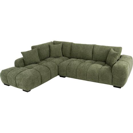 ΚΑΝΑΠΕΣ ΓΩΝΙΑ (ΑΡΙΣΤΕΡΗ) COVEN HM3266.14L ΠΡΑΣΙΝΟ ΥΦΑΣΜΑ 298x102-208x85Υεκ.