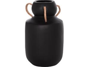 ΔΙΑΚΟΣΜΗΤΙΚΟ ΒΑΖΟ MIBO HM4688.01M ΤΕΡΑΚΟΤΑ ΜΑΥΡH--ΧΕΡΟΥΛΙΑ ΦΥΣΙΚΟ RATTAN Φ16,5x26Υεκ