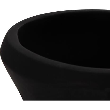 ΔΙΑΚΟΣΜΗΤΙΚΟ ΒΑΖΟ ΔΑΠΕΔΟΥ NEBULA HM4660.01S FIBER CEMENT ΜΑΥΡΟ--ΞΥΛΟ ΤΕΑΚ Φ45x115Υεκ