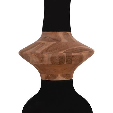 ΔΙΑΚΟΣΜΗΤΙΚΟ ΒΑΖΟ ΔΑΠΕΔΟΥ NEBULA HM4660.01S FIBER CEMENT ΜΑΥΡΟ--ΞΥΛΟ ΤΕΑΚ Φ45x115Υεκ