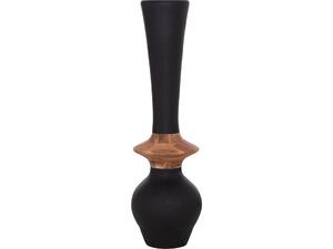 ΔΙΑΚΟΣΜΗΤΙΚΟ ΒΑΖΟ ΔΑΠΕΔΟΥ NEBULA HM4660.01M FIBER CEMENT ΜΑΥΡΟ--ΞΥΛΟ ΤΕΑΚ Φ45x148Υεκ