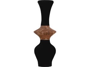 ΔΙΑΚΟΣΜΗΤΙΚΟ ΒΑΖΟ ΔΑΠΕΔΟΥ NEBULA HM4660.01S FIBER CEMENT ΜΑΥΡΟ--ΞΥΛΟ ΤΕΑΚ Φ45x115Υεκ