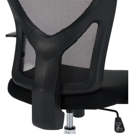 ΚΑΡΕΚΛΑ ΓΡΑΦΕΙΟΥ CUORE HM1207.01 ΜΑΥΡΟΣ ΣΚΕΛΕΤΟΣ-ΜΑΥΡΟ MESH 63x61x125Υεκ