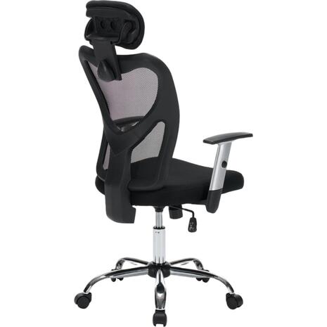 ΚΑΡΕΚΛΑ ΓΡΑΦΕΙΟΥ CUORE HM1207.01 ΜΑΥΡΟΣ ΣΚΕΛΕΤΟΣ-ΜΑΥΡΟ MESH 63x61x125Υεκ