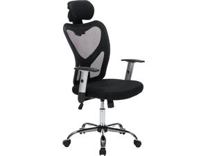 ΚΑΡΕΚΛΑ ΓΡΑΦΕΙΟΥ CUORE HM1207.01 ΜΑΥΡΟΣ ΣΚΕΛΕΤΟΣ-ΜΑΥΡΟ MESH 63x61x125Υεκ