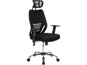 ΚΑΡΕΚΛΑ ΓΡΑΦΕΙΟΥ BRIEF HM1206.01 ΜΑΥΡΟ MESH--ΒΑΣΗ ΧΡΩΜΙΟΥ 63x64x122Υεκ.