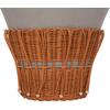 ΤΡΑΠΕΖΙ ΣΑΛΟΝΙΟΥ PERRAL HM18164.03L FIBER CEMENT ΓΚΡΙ-ΦΥΣΙΚΟ RATTAN--Φ55x45Υεκ