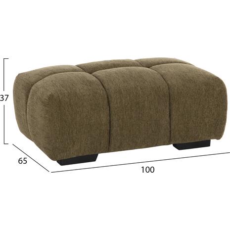 ΤΑΜΠΟΥΡΕ ΥΠΟΠΟΔΙΟ COVEN HM3342.04 ΠΡΑΣΙΝΟ ΥΦΑΣΜΑ 100x65x37Υεκ.