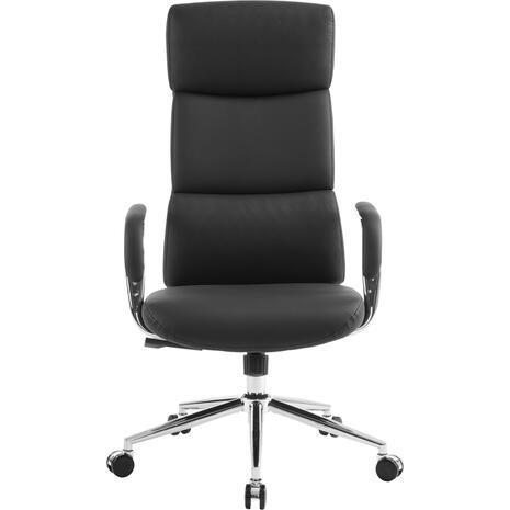 ΚΑΡΕΚΛΑ ΓΡΑΦΕΙΟΥ MEITE HM18353.01 ΜΑΥΡΟ PU ΔΕΡΜΑ--ΒΑΣΗ ΧΡΩΜΙΟΥ 66x71x127Υεκ