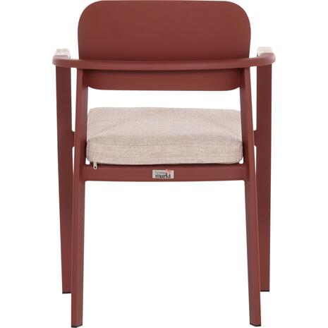 ΠΟΛΥΘΡΟΝΑ ΤΡΑΠΕΖΑΡΙΑΣ ELARA HM6414.07 ΚΕΡΑΜΙΔΙ ΑΛΟΥΜΙΝΙΟ-ΜΠΕΖ OLEFIN--TEAK 56x62x78Υεκ