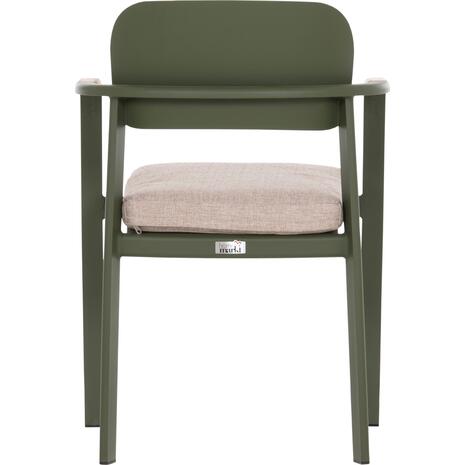 ΠΟΛΥΘΡΟΝΑ ΤΡΑΠΕΖΑΡΙΑΣ ELARA HM6414.06 ΠΡΑΣΙΝΟ ΑΛΟΥΜΙΝΙΟ-ΜΠΕΖ OLEFIN--TEAK 56x62x78Υεκ