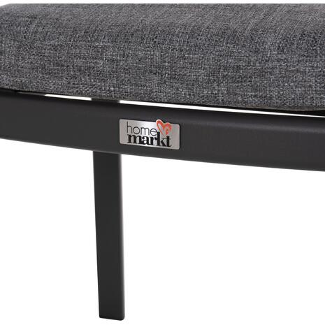 ΠΟΛΥΘΡΟΝΑ ΤΡΑΠΕΖΑΡΙΑΣ ELARA HM6414.01 ΓΚΡΙ ΑΛΟΥΜΙΝΙΟ-OLEFIN--ΞΥΛΟ TEAK 56x62x78Υεκ.