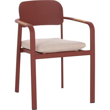 ΠΟΛΥΘΡΟΝΑ ΤΡΑΠΕΖΑΡΙΑΣ ELARA HM6414.07 ΚΕΡΑΜΙΔΙ ΑΛΟΥΜΙΝΙΟ-ΜΠΕΖ OLEFIN--TEAK 56x62x78Υεκ