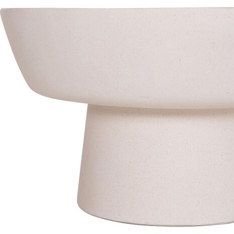 ΤΡΑΠΕΖΙ ΣΑΛΟΝΙΟΥ PIRSON HM18155.02 FIBER CEMENT ΣΕ ΛΕΥΚΟ--Φ60x36Υεκ.