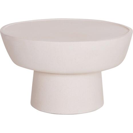 ΤΡΑΠΕΖΙ ΣΑΛΟΝΙΟΥ PIRSON HM18155.02 FIBER CEMENT ΣΕ ΛΕΥΚΟ--Φ60x36Υεκ.