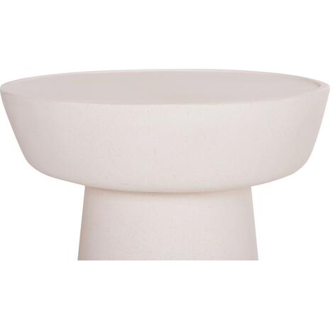 ΤΡΑΠΕΖΙ ΣΑΛΟΝΙΟΥ PIRSON HM18155.02 FIBER CEMENT ΣΕ ΛΕΥΚΟ--Φ60x36Υεκ.