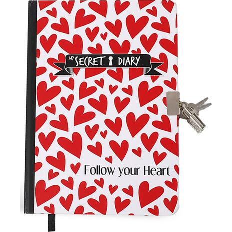 Ατζέντα i-Total Gift XL1821B Follow your Heart A5 με κλειδί