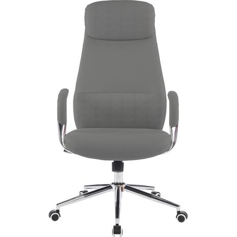 ΚΑΡΕΚΛΑ ΓΡΑΦΕΙΟΥ SONTY HM18354.10 ΑΝΟΙΧΤΟ ΓΚΡΙ PU ΔΕΡΜΑ--ΒΑΣΗ ΧΡΩΜΙΟΥ 67x68x125Υεκ