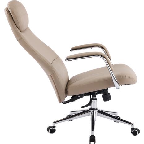 ΚΑΡΕΚΛΑ ΓΡΑΦΕΙΟΥ SONTY HM18354.02 ΜΠΕΖ PU ΔΕΡΜΑ--ΒΑΣΗ ΧΡΩΜΙΟΥ 67x68x125Υεκ