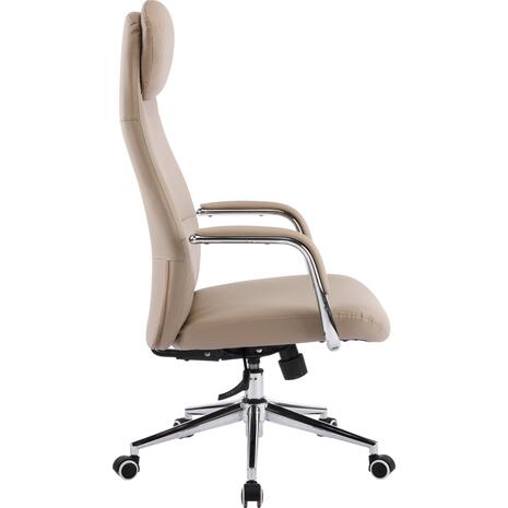 ΚΑΡΕΚΛΑ ΓΡΑΦΕΙΟΥ SONTY HM18354.02 ΜΠΕΖ PU ΔΕΡΜΑ--ΒΑΣΗ ΧΡΩΜΙΟΥ 67x68x125Υεκ