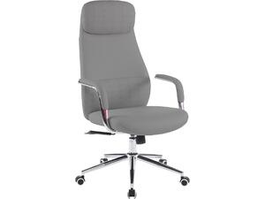 ΚΑΡΕΚΛΑ ΓΡΑΦΕΙΟΥ SONTY HM18354.10 ΑΝΟΙΧΤΟ ΓΚΡΙ PU ΔΕΡΜΑ--ΒΑΣΗ ΧΡΩΜΙΟΥ 67x68x125Υεκ