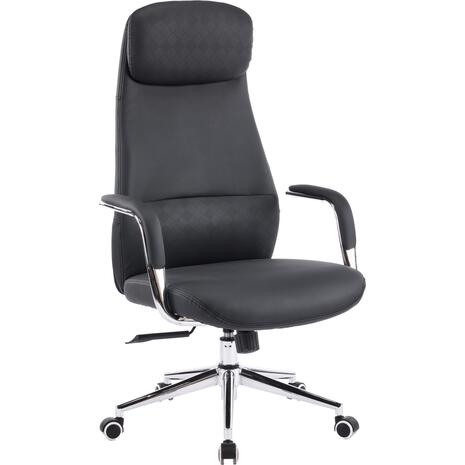 ΚΑΡΕΚΛΑ ΓΡΑΦΕΙΟΥ SONTY HM18354.01 ΜΑΥΡΟ PU ΔΕΡΜΑ--ΒΑΣΗ ΧΡΩΜΙΟΥ 67x68x125Υεκ