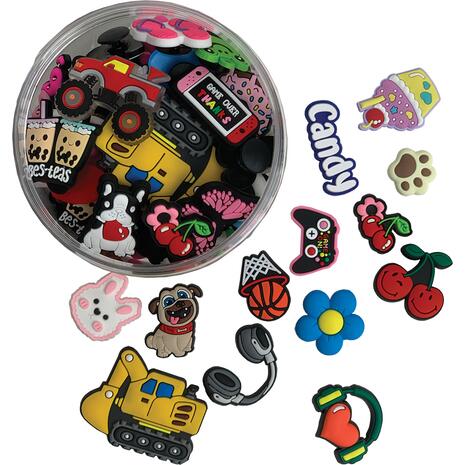 Διακοσμητικά pins για τις τσάντες Croqpins Cactus (50 σχέδια)