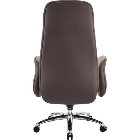 ΚΑΡΕΚΛΑ ΓΡΑΦΕΙΟΥ DRAMON HM18356.02 ΜΠΕΖ-ΚΑΦΕ PU ΔΕΡΜΑ--ΒΑΣΗ ΧΡΩΜΙΟΥ 66x70x132.5Υεκ