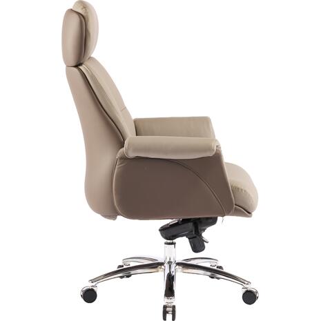 ΚΑΡΕΚΛΑ ΓΡΑΦΕΙΟΥ TOMLIN HM18358.02 ΜΠΕΖ-ΚΑΦΕ PU ΔΕΡΜΑ--ΒΑΣΗ ΧΡΩΜΙΟΥ 72x74x128Υεκ