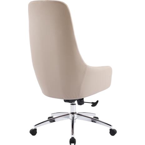 ΚΑΡΕΚΛΑ ΓΡΑΦΕΙΟΥ BEKKER HM18359.02 ΜΠΕΖ PU ΔΕΡΜΑ--ΒΑΣΗ ΧΡΩΜΙΟΥ 67x67x126Υεκ