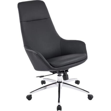 ΚΑΡΕΚΛΑ ΓΡΑΦΕΙΟΥ BEKKER HM18359.01 ΜΑΥΡΟ PU ΔΕΡΜΑ--ΒΑΣΗ ΧΡΩΜΙΟΥ 67x67x126Υεκ