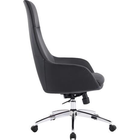 ΚΑΡΕΚΛΑ ΓΡΑΦΕΙΟΥ BEKKER HM18359.01 ΜΑΥΡΟ PU ΔΕΡΜΑ--ΒΑΣΗ ΧΡΩΜΙΟΥ 67x67x126Υεκ