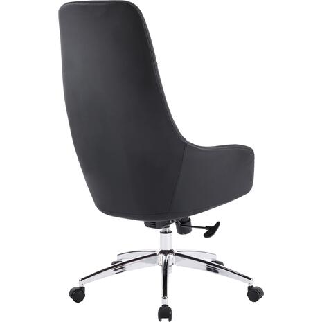 ΚΑΡΕΚΛΑ ΓΡΑΦΕΙΟΥ BEKKER HM18359.01 ΜΑΥΡΟ PU ΔΕΡΜΑ--ΒΑΣΗ ΧΡΩΜΙΟΥ 67x67x126Υεκ