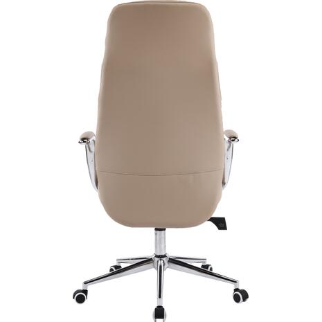 ΚΑΡΕΚΛΑ ΓΡΑΦΕΙΟΥ TEETER HM18355.02 ΜΠΕΖ PU ΔΕΡΜΑ--ΒΑΣΗ ΧΡΩΜΙΟΥ 67x66x121Υεκ